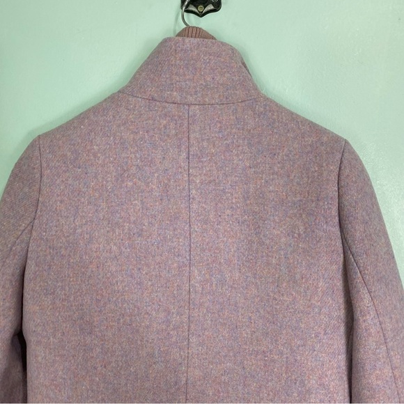 J Crew Nello Gori Purple Sz 4 K0896 Lodge Coat Wool Blend - Picture 9 of 9